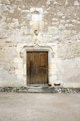 side door to romanesque church