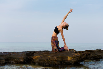 Summer yoga session in Thailand