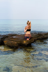 Summer yoga session in Thailand