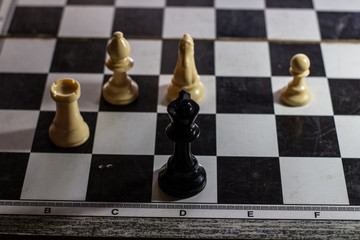 stalemate move on a chessboard with the king cornered
