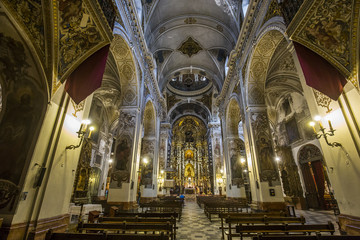 Fototapeta premium Santa maria Magdalena church, Seville, Andalusia, spain