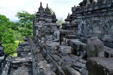 Ancient Buddhist temple in Indonesia.