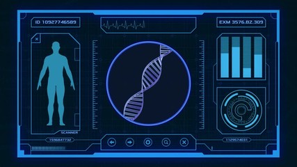 futuristic medical app ui