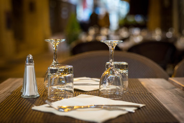 table-topped table in a restaurant