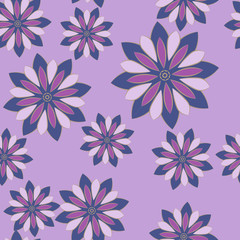 Seamless background, pattern with flowers