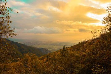 Atardecer en el monte