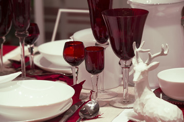 Christmas table setting