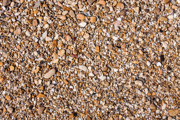 Rocks and Stone beach pattern closeup, Summer seacoast background