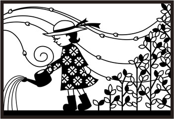 風と水と緑と女の子