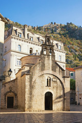 Fototapeta na wymiar Church of St Luke in Old Town of Kotor, Montenegro