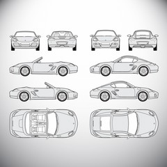 Automobile.Template for graphic design