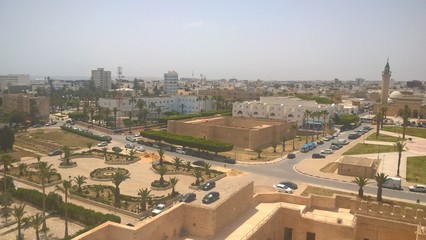vue d'en haut du Ribat Monastir Tunisie