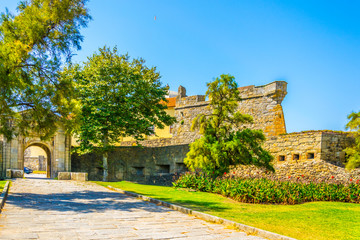 Fortress of Sao Joao da Foz in Porto, Portugal.