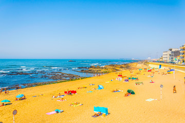 Carneiro and dos ingleses beaches near Porto, Portugal.