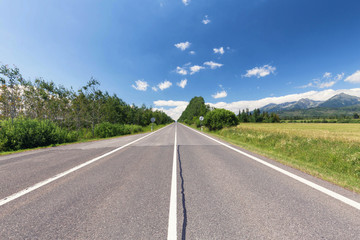 View of the scenic road