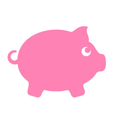 Money box silhouette icon