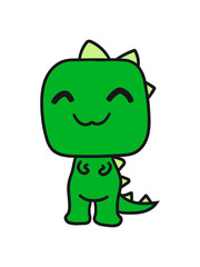 t-rex rex fleischfresser glücklich süß niedlich klein kinder groß comic cartoon dinosaurier saurier dino