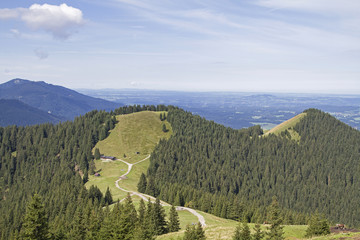 Naklejka premium Hörnle Gipfeln in Oberbayern