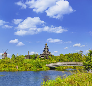Spaziergang in Gifhorn, an der Ise auserhalb des M&uuml;hlenmuseums, (russische Basilika)