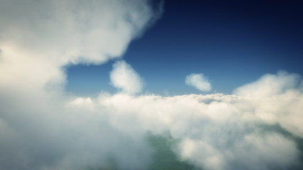 Obraz premium above in clouds day