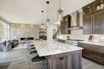 Luxury kitchen in a new construction home
