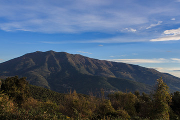 The mythical mountain of the Turó de l'Home with the colors of Autumn