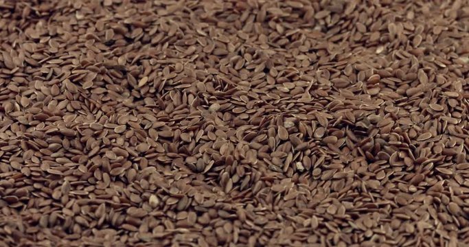 Heap of linseeds