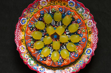 Marmalade on orange juice and agar agar