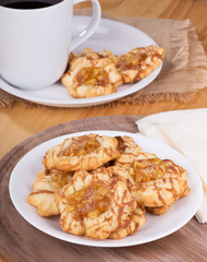 Plate of Apple Caramel Cookies