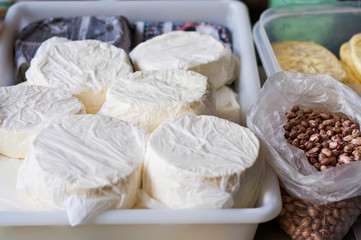 Fresh Cheese at the market