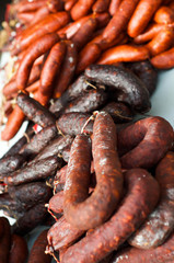 Fototapeta premium Spanish Chorizo at market