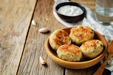 Chicken rice cabbage cutlets