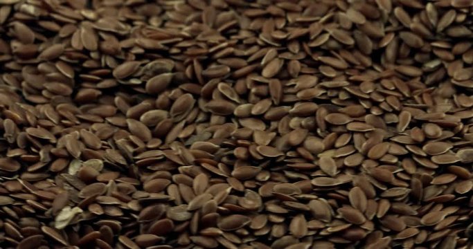 Heap of linseeds