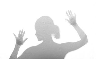 Obraz premium ängstliche junge Frau