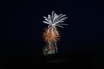 Fireworks Increasing Heights