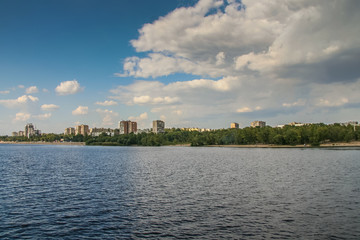 Fototapeta premium The island of Khortitsa in the middle of the Dnieper