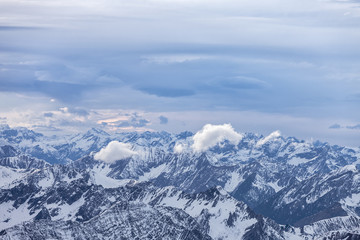 Alps in Austrian, aerial view