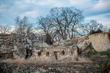 Ruins and remains of Belgrade's old fortress Kalemegdan