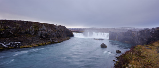 Godafoss waterfalls in northern Iceland