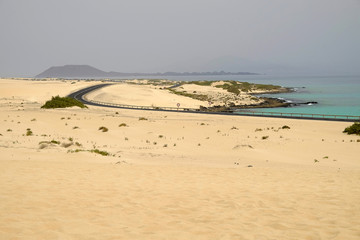 Natural park of Corralejo on Fuerteventura, Canary Islands