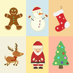 Christmas and New Year attributes and symbols