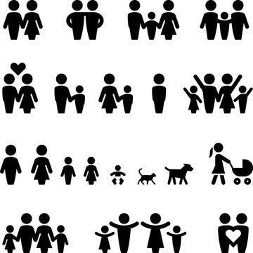Family Icons - Black Series - Illustration