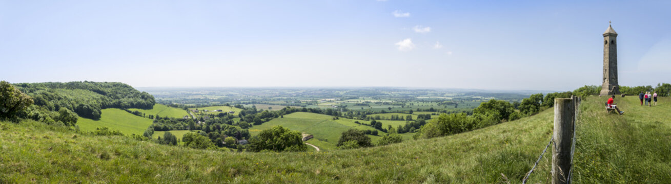 Tyndale Monument Panorama, Gloucestershire, UK