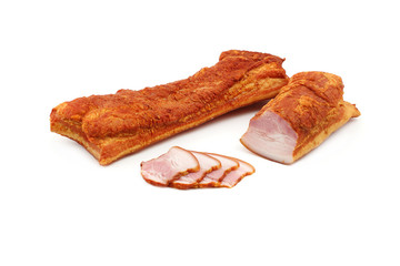 bacon on a white background