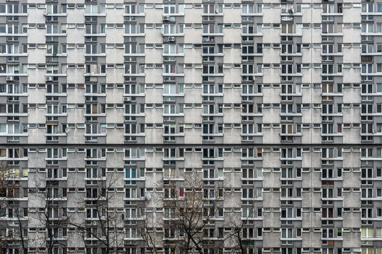socrealistyczny blok mieszkalny