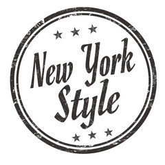 New York style grunge rubber stamp