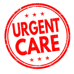 Urgent care grunge rubber stamp