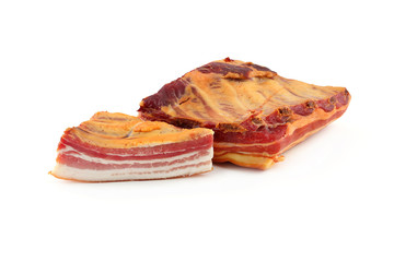 bacon on a white background