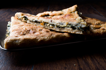 Turkish Borek with Spinach and Cheese
