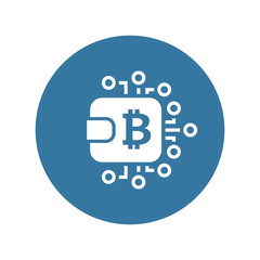 Bitcoin Wallet Icon.